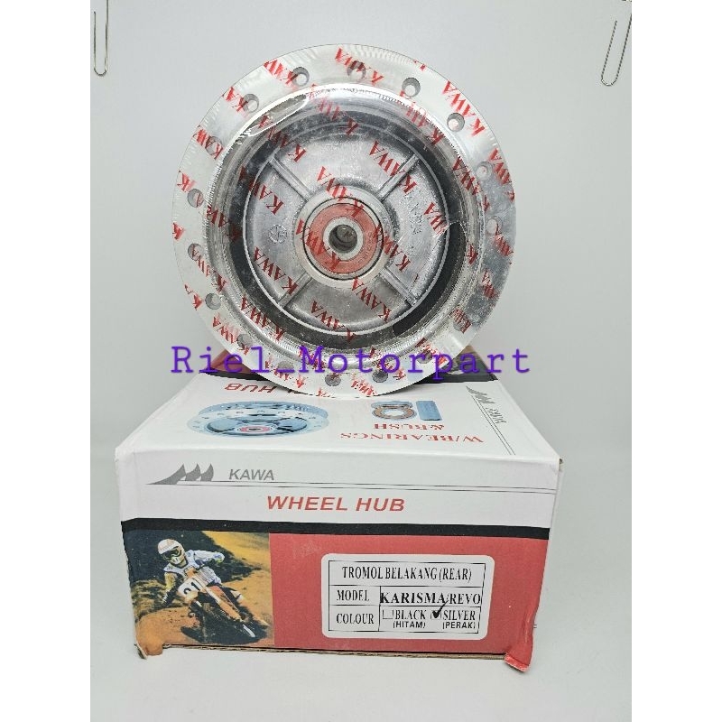 Tromol Belakang (KAWA) FIT NEW / KARISMA / REVO ABSOLUTE / BLADE / REVO rear hub komplit KAWA