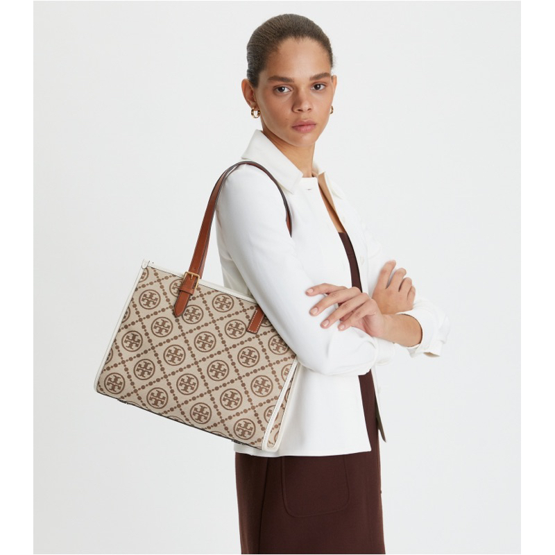 Tory Burch T Monogram Jacquard Tote Bag TB 147682 145535 147584