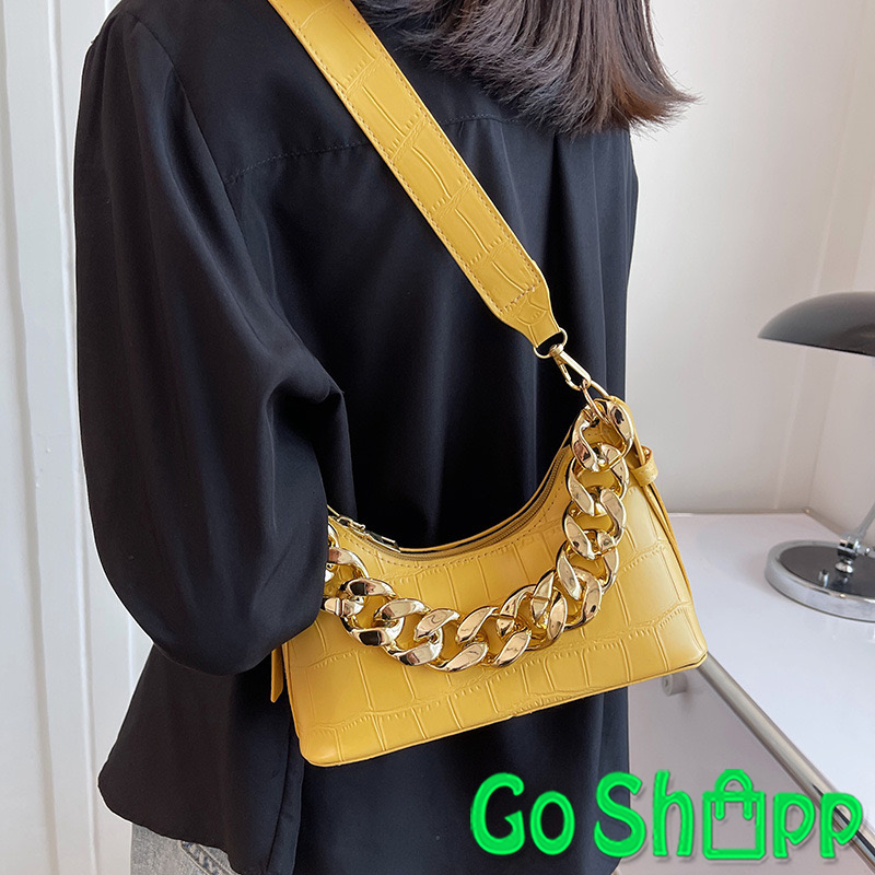 Tas Selempang Bahu Pesta Croco Wanita Import Fashion Korea Terbaru - Shoulder Bag Kekinian SL94