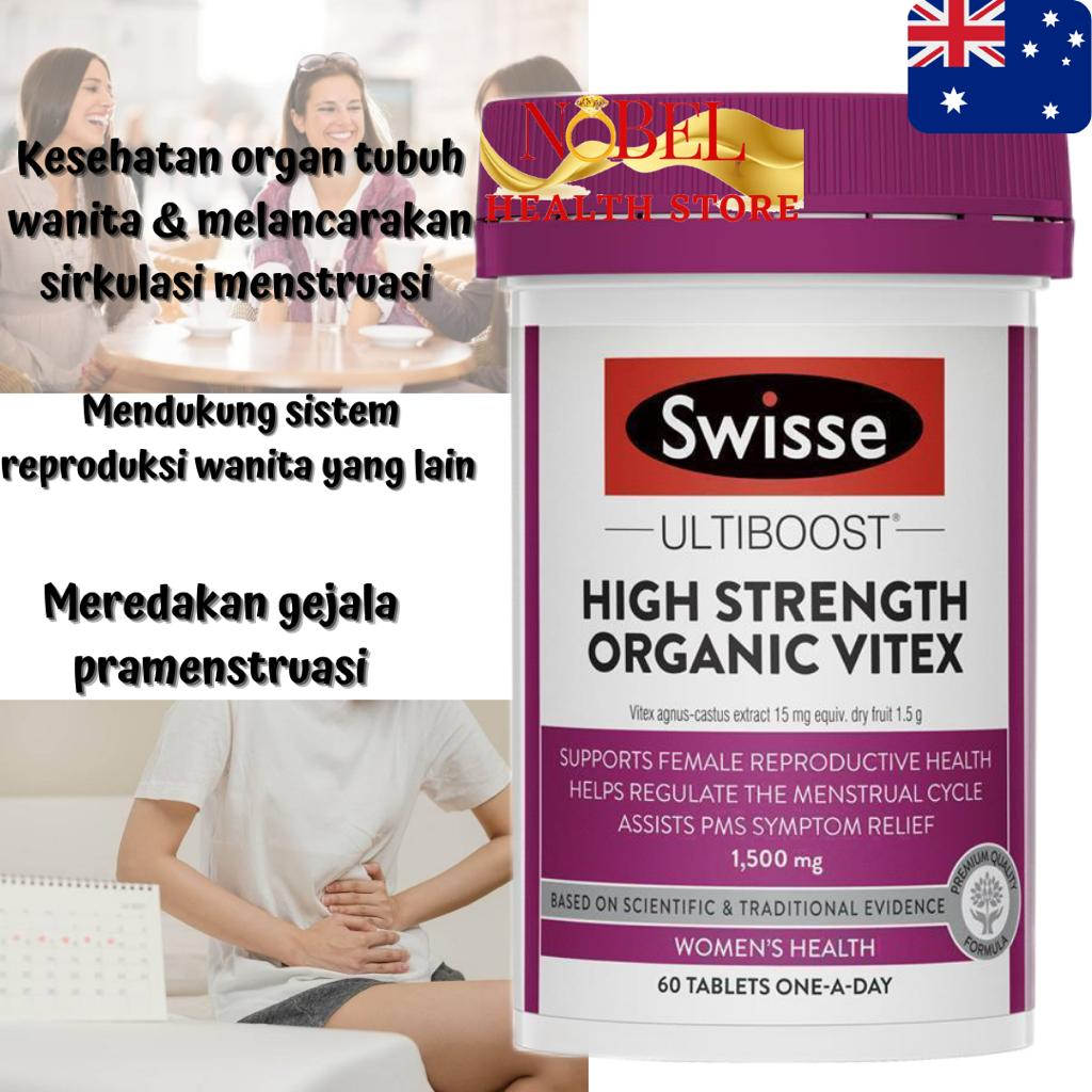 Swisse Organic Vitex 1500mg 60 Tablets