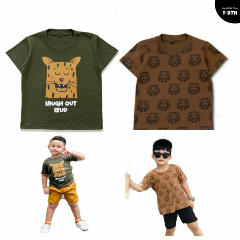 

Little Lovia | Kaos anak karakter tiger & cetah