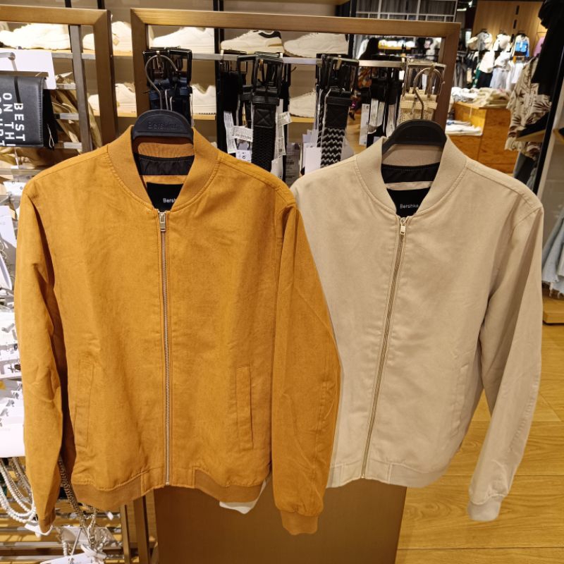 Jaket Suede Bomber BERSHKA MAN Jastip (jasa titip)