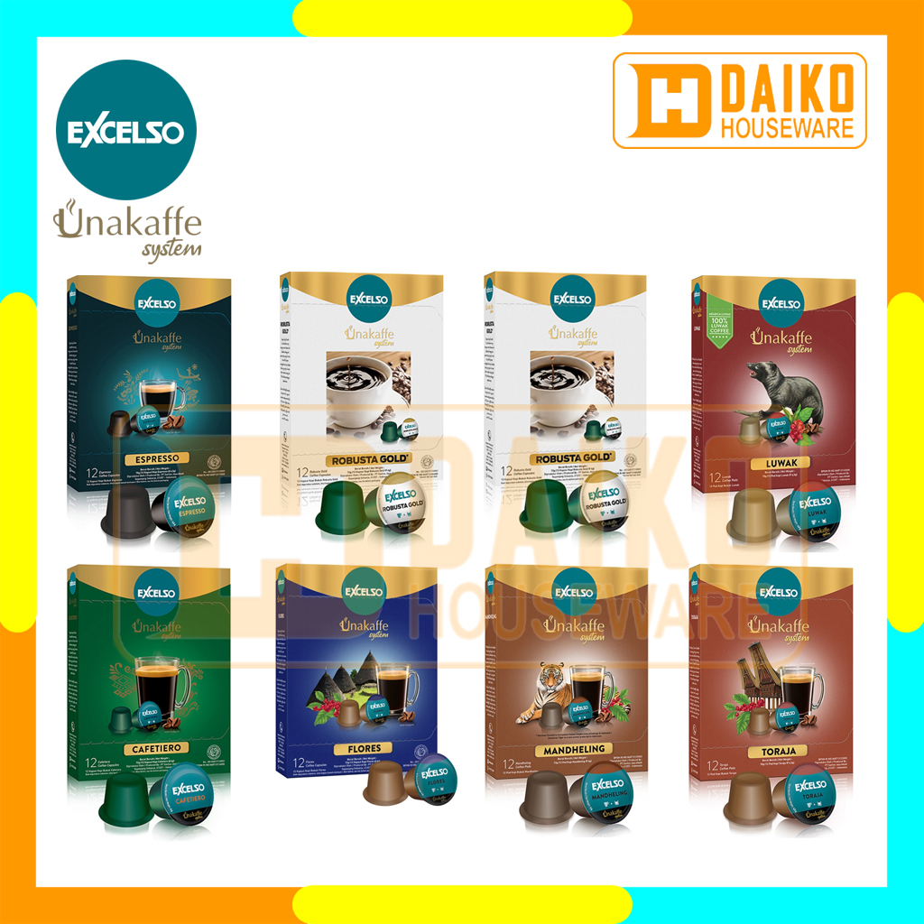 Capsule Coffee Excelso Unakaffe Ecer All Varian Rasa - Kopi Kapsul by Kapal Api