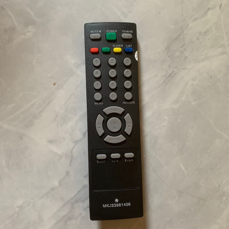 REMOTE TV LG TABUNG 21 SLIM 1406 FLAT TANPA SETTING