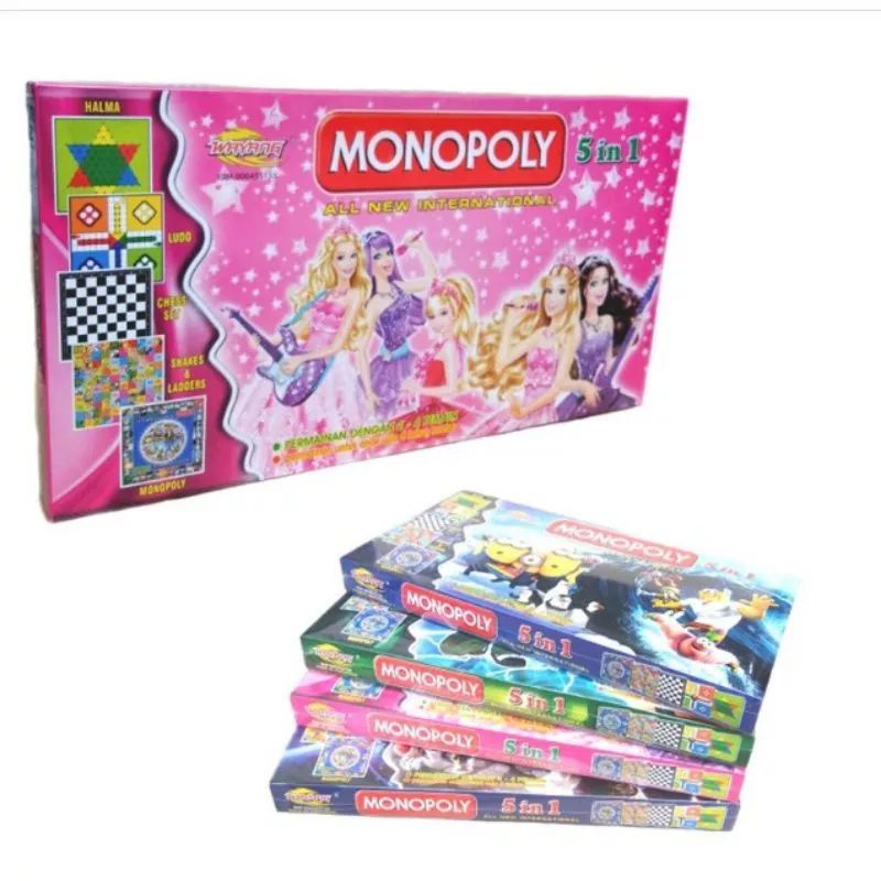 Monopoli besar 5 in 1 / Mainan Anak Monopoli Besar / Mainan Monopoli 5 in 1 | FII STORE _