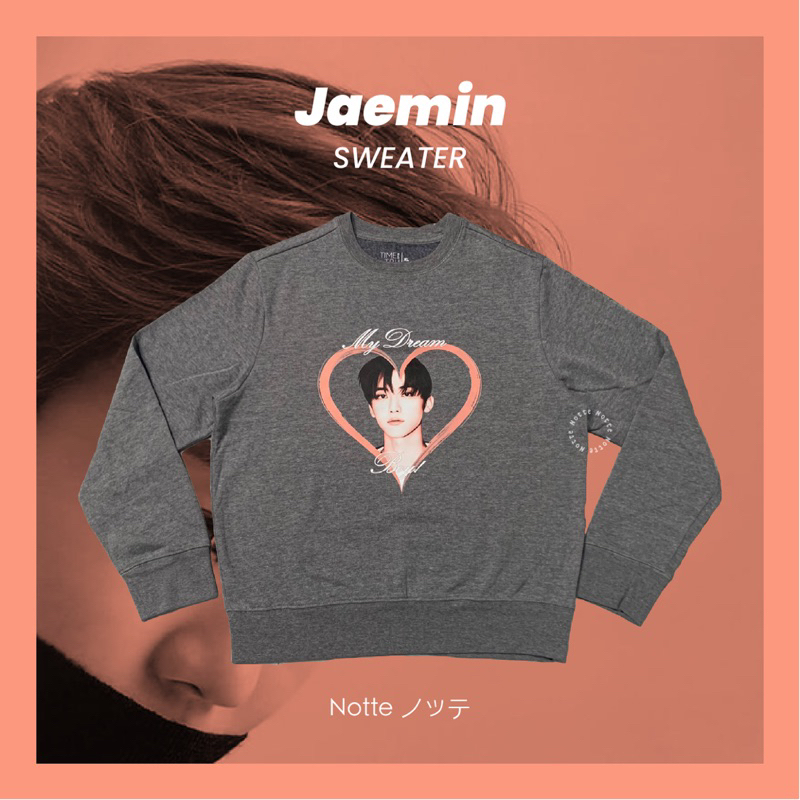 NOTTE - Sweater Grey Jaemin NCT Dream | Jaket NCT Dream Jaemin My Dream Boy