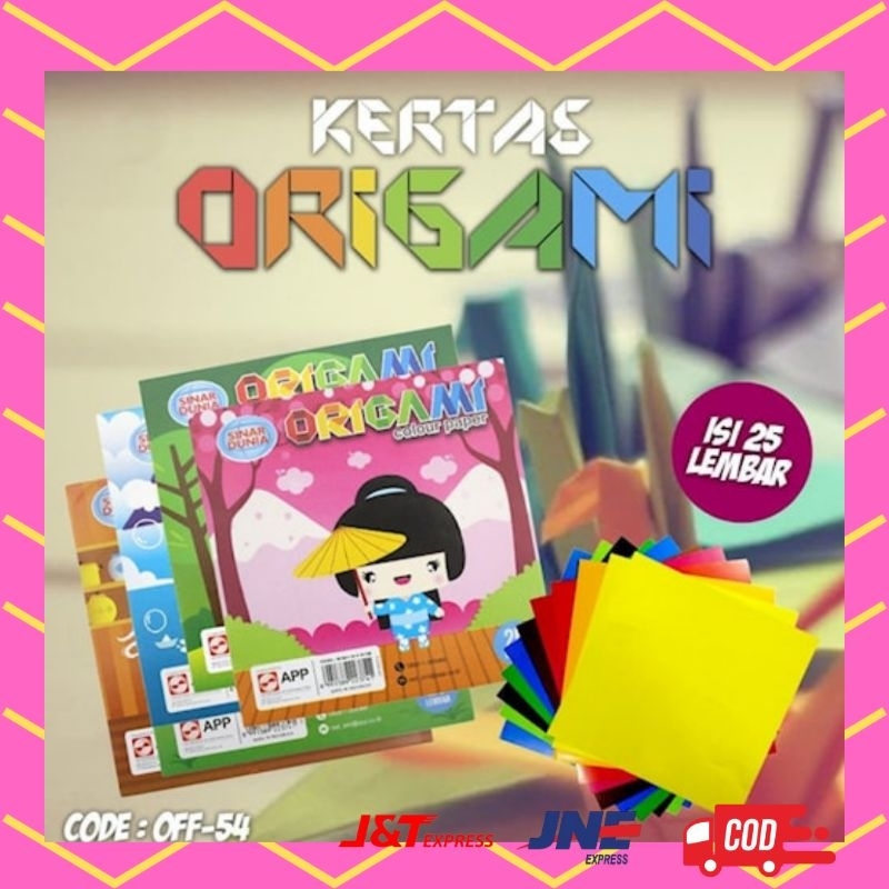 

New Product Kertas Origami Kertas Warna Warni 25 Lembar Sidu (Of