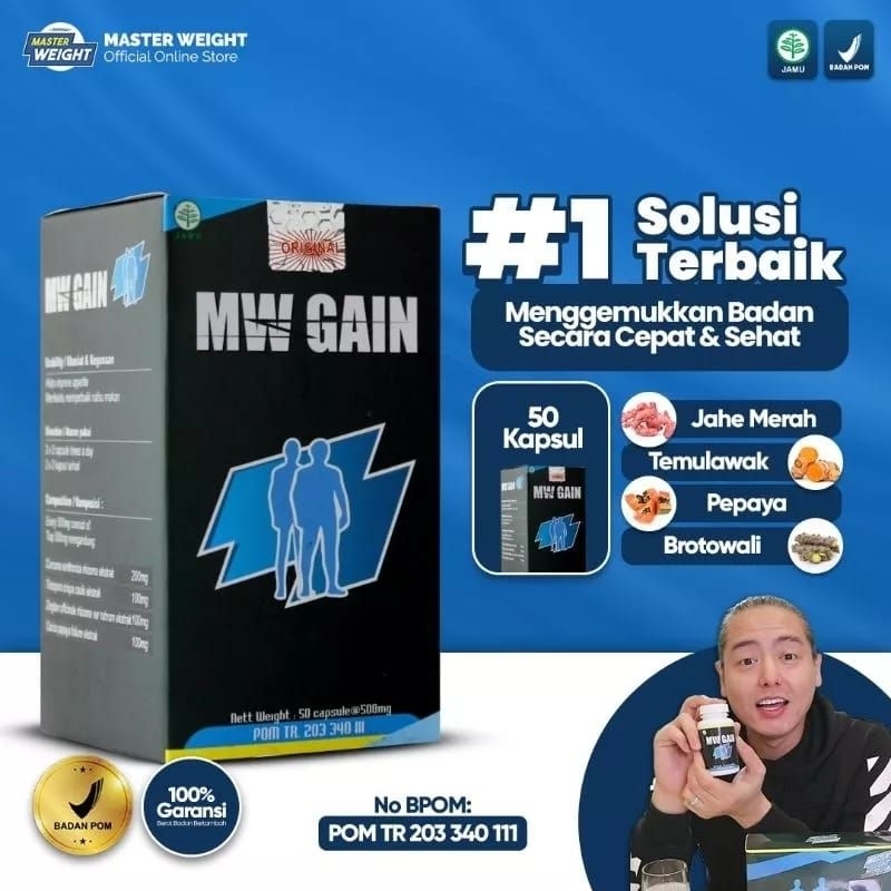Master MW Weight Gain Penggemuk Badan Asli BPOM Original Ampuh Terbaik
