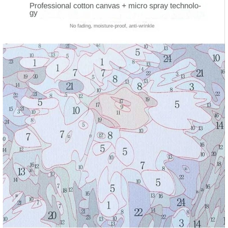 

HJK DIY Canvas Painting By Numbers Kit Lukisan Kanvas Cat 40 X 50CM