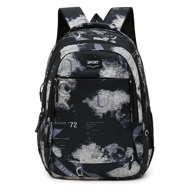 Tas Ransel Backpack Motif ABSTRAK 55198 Import Tas Laptop Tas Ransel Anak Sekolah SD SMP SMA Kekinian