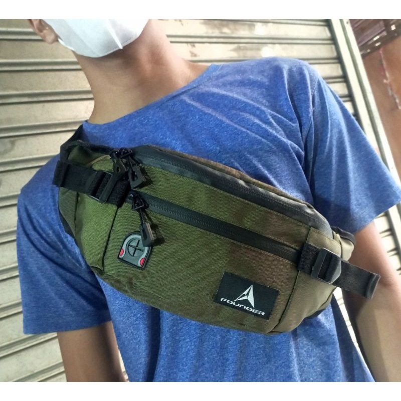 TAS SELEMPANG PINGGANG FOUNDER FASHION PRIA DAN WANITA SPORTY