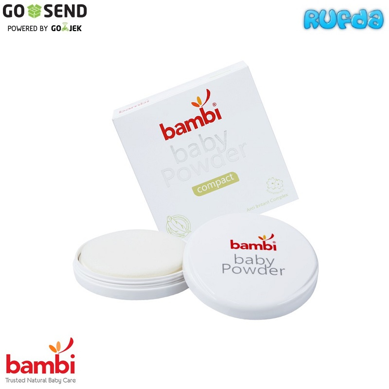 Bambi Compact Baby Powder Bedak Bayi Padat Aman