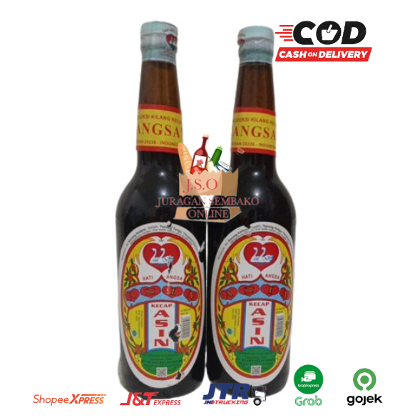 (JSO) Kecap Asin Halal Cap Hati Angsa Medan / Botol 600ml