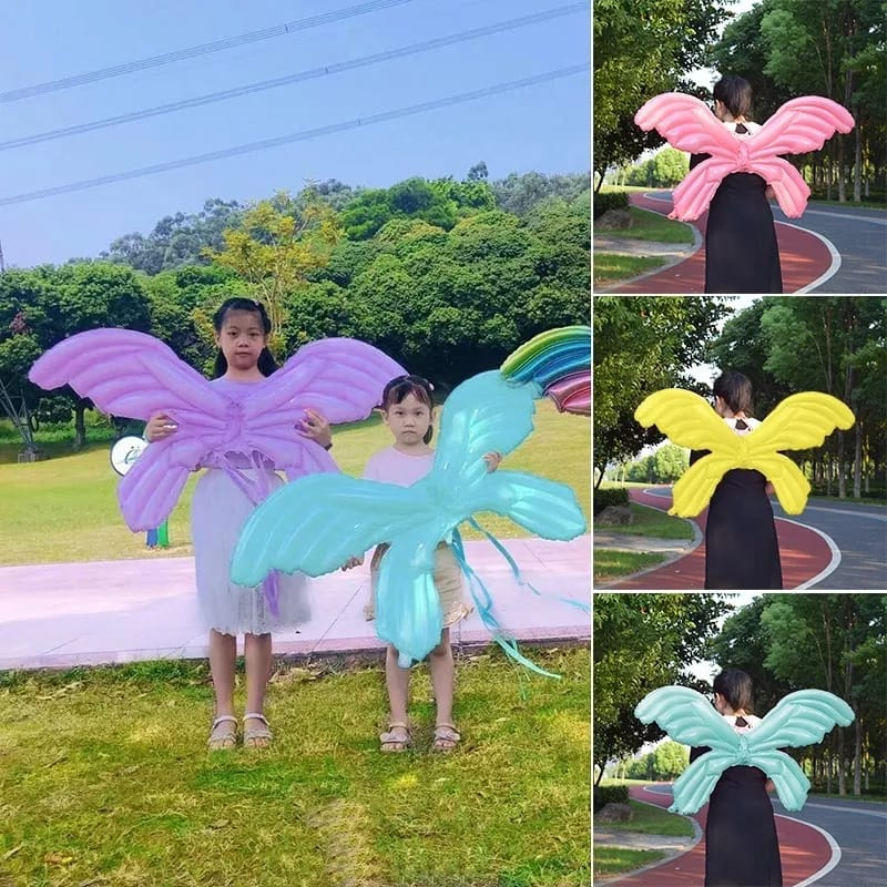 LARISTERUS79 BALON SAYAP balon kupu kupu sayap butterfly anak dewasa balon sayap balon foil sayap malaikat mainan peri anak B026