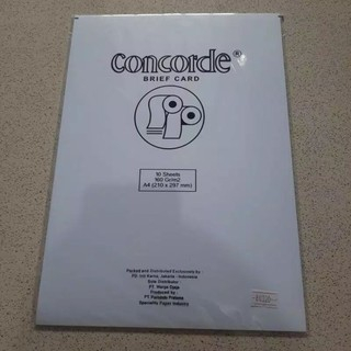 

Kertas Concord A4 160gr / Concorde 160 gr (10 Lembar)