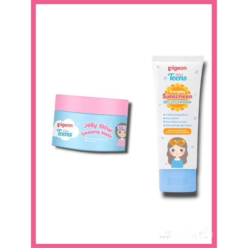 Pigeon 1 Paket Skincare Glow Bpom Perawatan Kulit Wajah Remaja 1 Set Murah