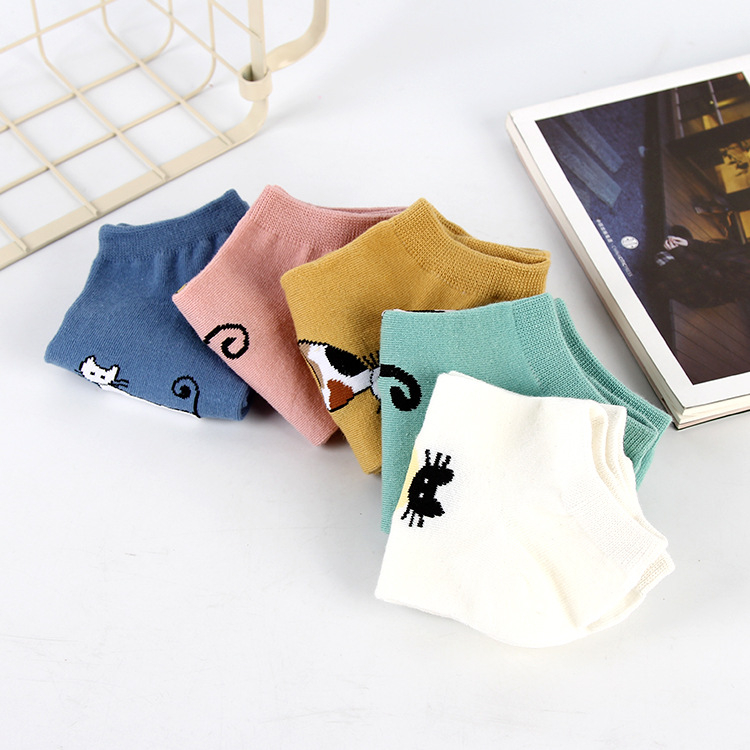 Kaos Kaki Pria Wanita Unisex Motif Kucing Lucu Semata Kaki Fashion Import Cute CYS KK21