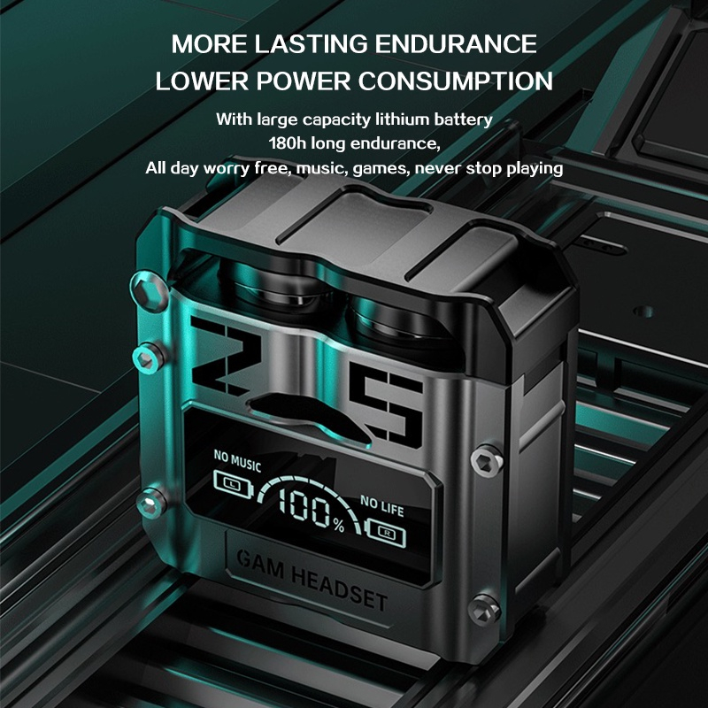 (COD) TWS M25 Bluetooth Headset 5.3 Waterproof Wireless Headphone 9D Stereo Sports Earbuds LED Microphone Earphone