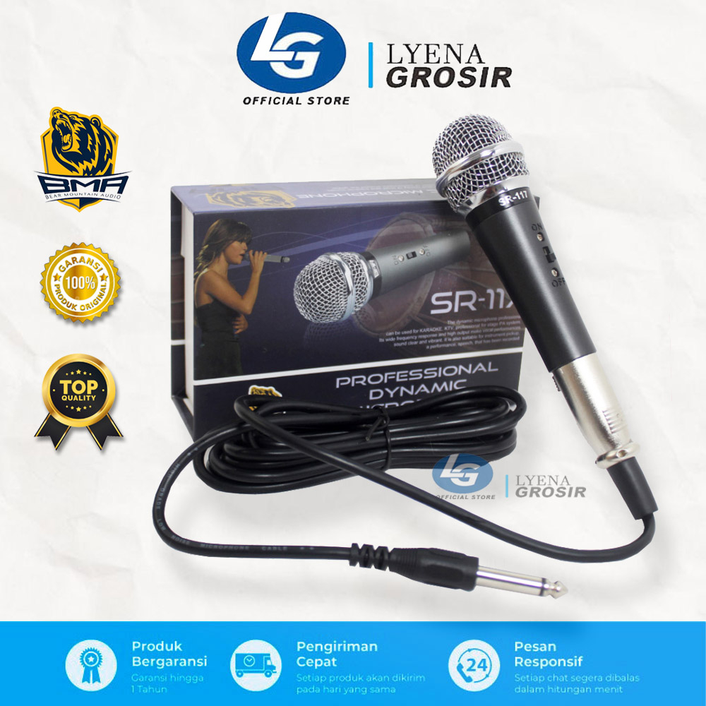 Mic Kabel BMA SR-117 Microphone Cable / Mic Kabel / Mic Gendang Kendang BMA SR 117