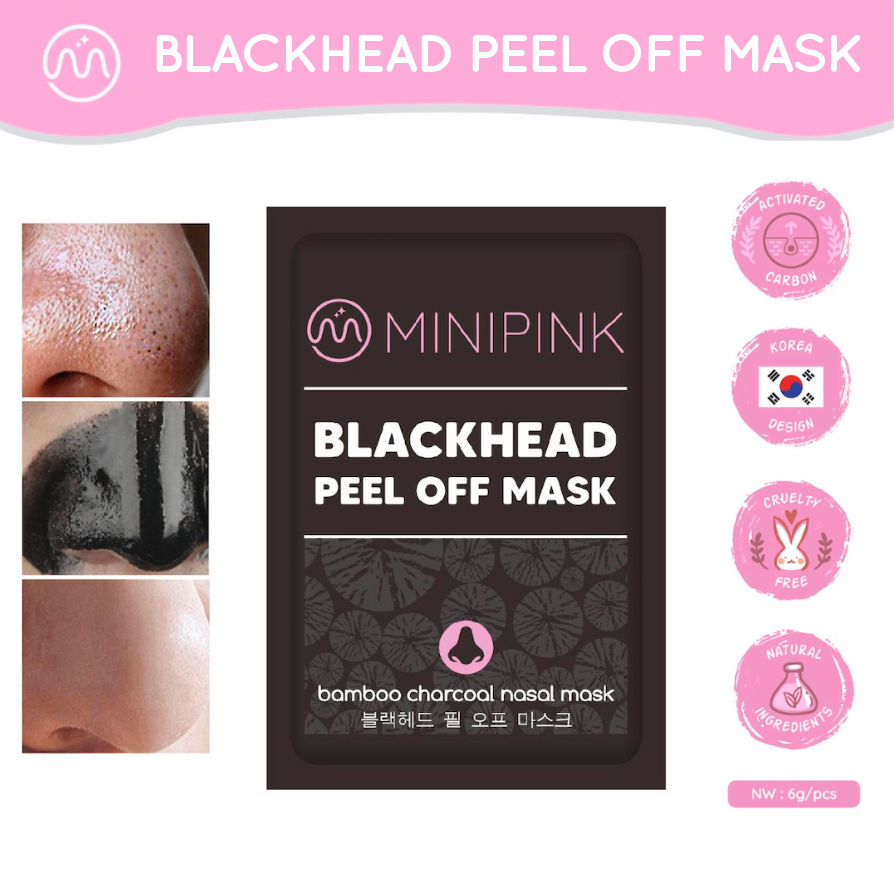 MINIPINK Masker Komedo Black Head Remover Peel Off Sachet MP002