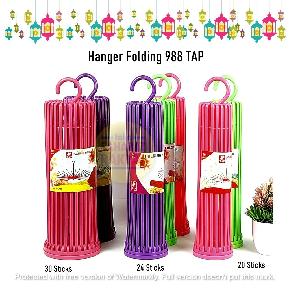 Hanger Folding/Hanger Baju Bayi TAP 988 20/24/30 Sticks