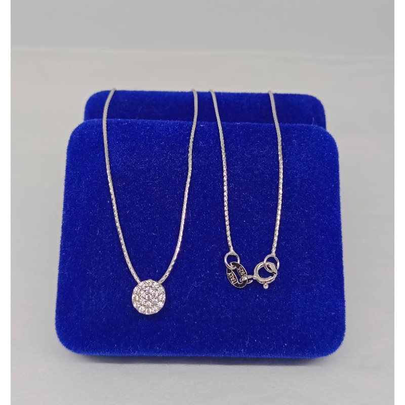 kalung kasandra ukir + liontin tusuk bulat gepeng corr mp full kecil/ kalung perak asli silver 925 lapis emas/ kalung fashion terbaru