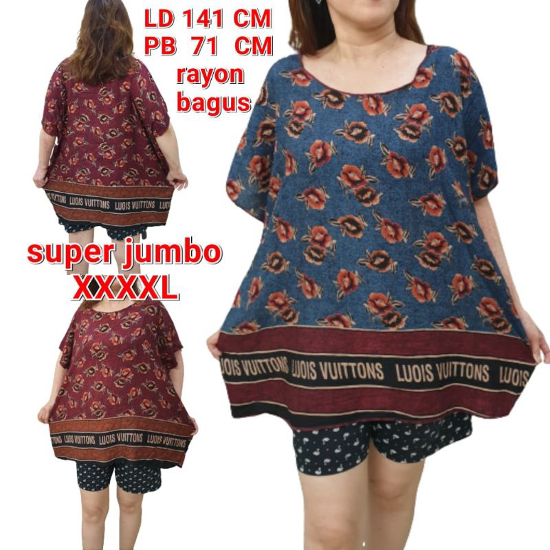 daster Bali blon jumbo XXXXL untuk 100 kg lebih bahan katun rayon bagus