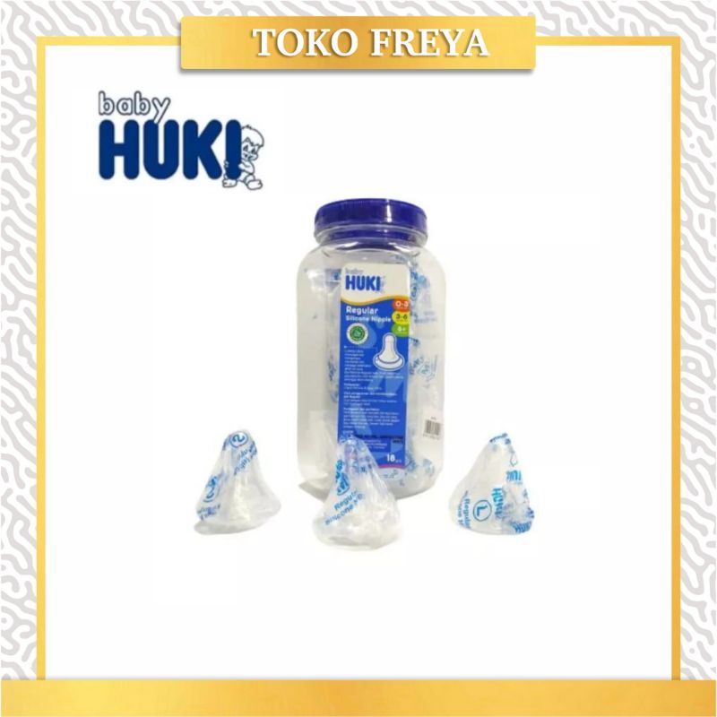 Huki Dot Bulat / Gepeng Silicone Nipple Size S M L Huki Dot Susu Bayi  Gepeng Kemasan Plastik