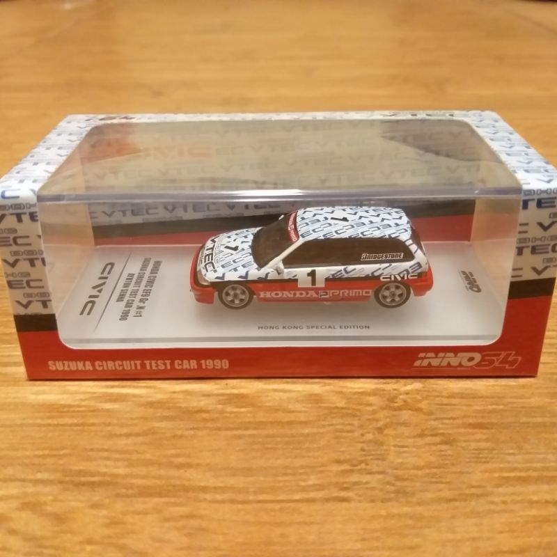 Diecast Inno64 Inno 1/64 Honda Civic EF9 nouva EF Suzuka Circuit 1990 Ayrton Senna Hong Kong Special