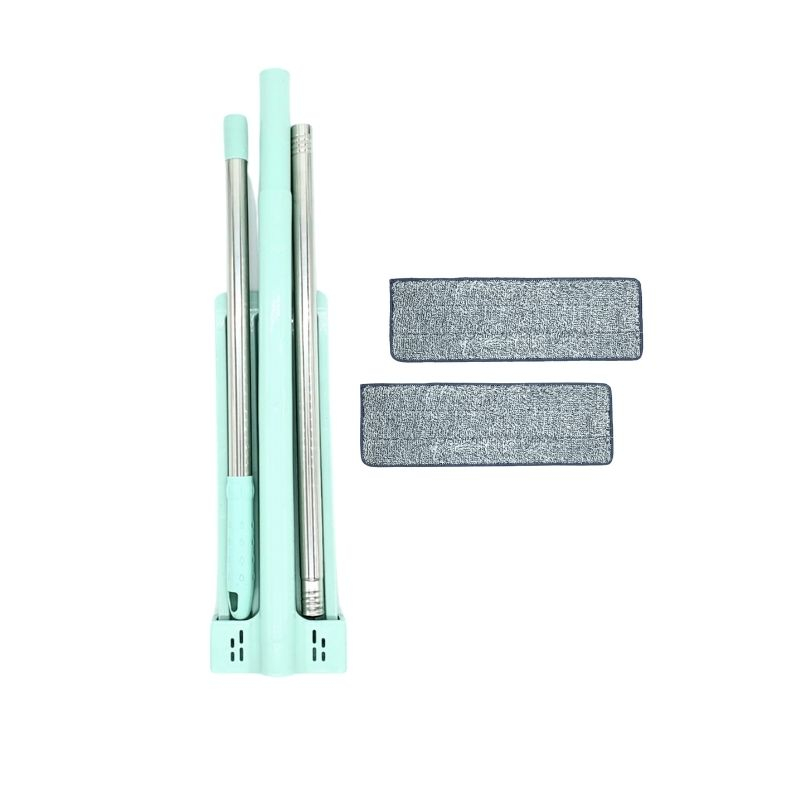 Pel Lantai DNG / Magic Flat Mop / Pel Tarik Praktis (2Pcs Kain)