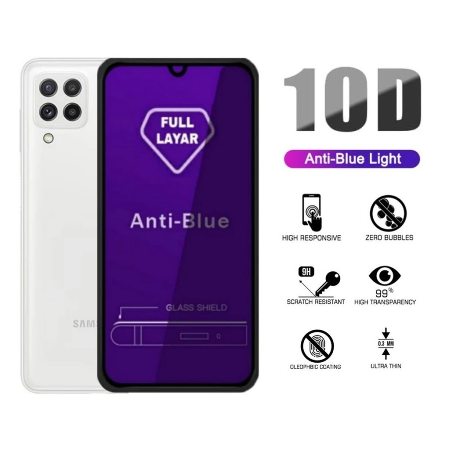 Tempered Glass Samsung A22 4G / 5G Tempered Glass Anti Blue