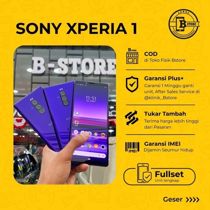 CLEARANCE SALE Sony Xperia 1 AU - BATANGAN - RAM 6GB / 64GB - WIFI ONLY