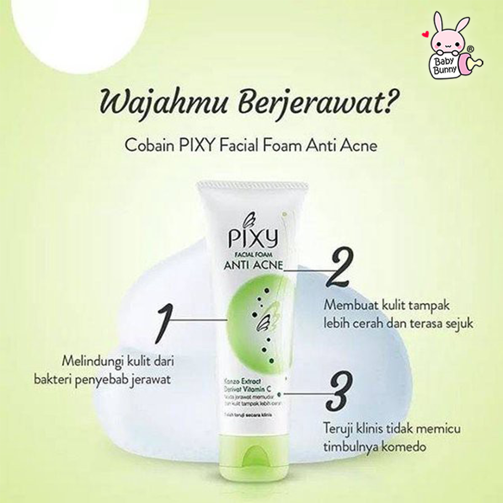 ❤ BELIA ❤ PIXY Anti Acne Series | Facial Foam Anti Acne | Cleansing Express Anti Acne | Perawatan Berjerawat | Acne Treatment |  BABY BUNNY