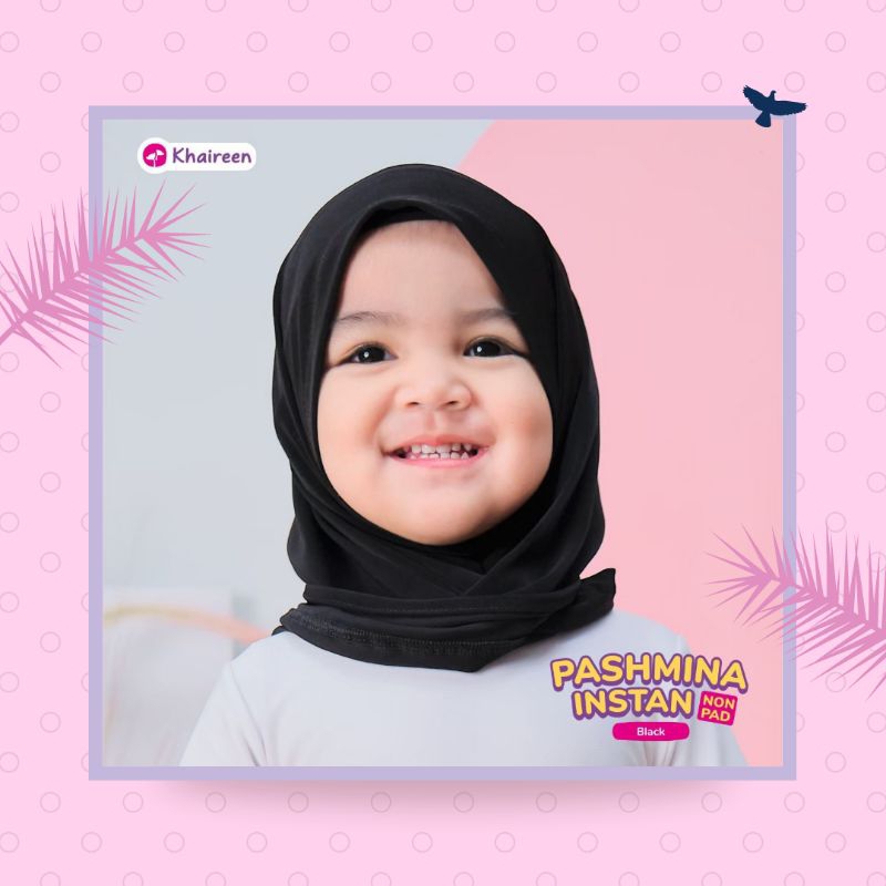 Hijab Anak Khaireen || Pashmina Instan Nonpad