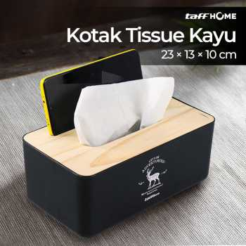 TD-DA TaffHOME Kotak Tisu Kayu Solid Wooden Tissue Box - ZJ007