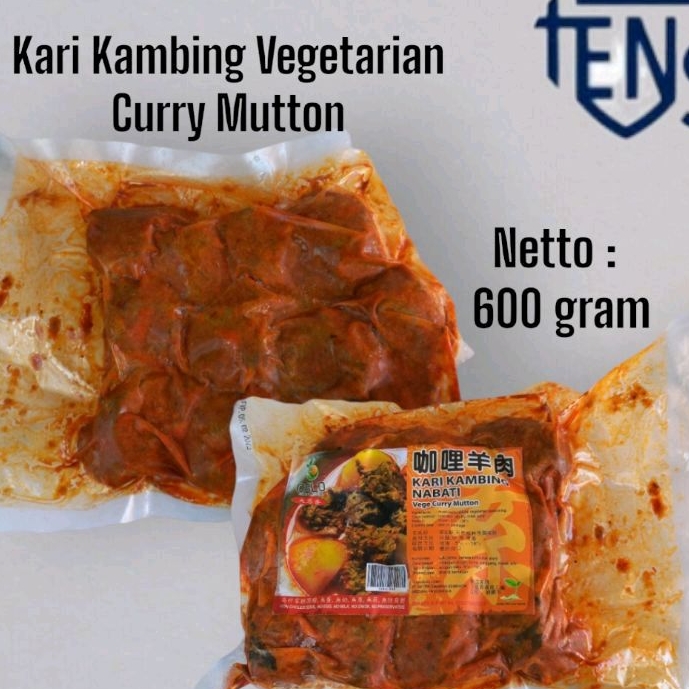 

Kari Kambing Vegetarian Curry Mutton 600 gram Vegan Veggie Merk Evergreen Tian En Xiang
