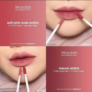 {PAKET OMBRE }Wardah Exclusive Matte Lipcream [2PCS]