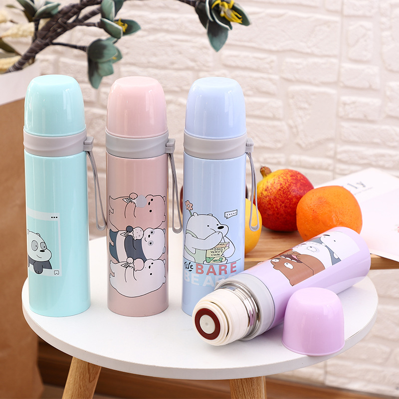 Botol Minuman Anak Termos Bear Beruang Air Panas Stainless Steel 500ML