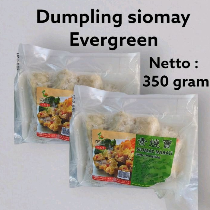 

Dumpling Siomay Sui Kiau Pangsit Vegetarian Vegan Evergreen 350 Gr