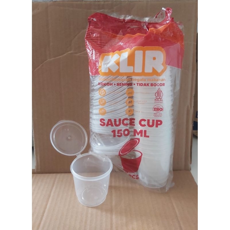 Thinwall 150 ml,cup,wadah saos,sambal,pudding