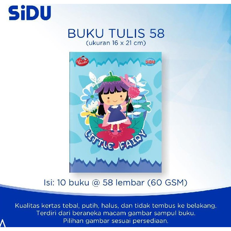 

Buku Tulis Sinar Dunia 58 Lembar 1 pc ( Motif Random )