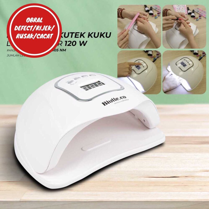 [OBRAL RIJEK] Pengering Kutek Kuku LED UV Dryer 120 W - Dmoley SUNX5MAX