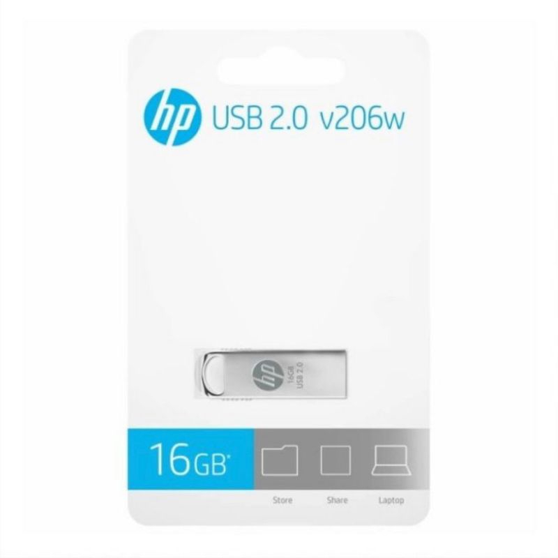 Flashdisk HP 16 GB V 206 W USB 2.0 / HP Flashdisk 16 GB USB 2.0 - Original