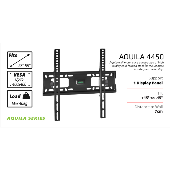 Bracket TV Tilt LCD LED TV 23&quot; - 55&quot; Oximus Aquila 4450