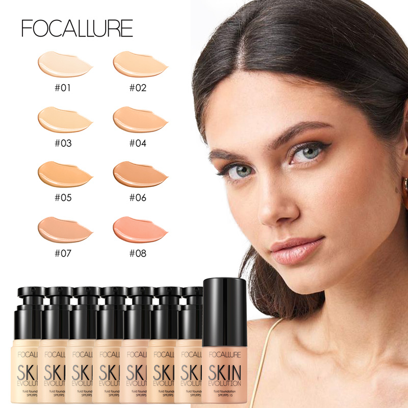 FOCALLURE Full Coverage Fluid Foundation Oil-control Face cosmetics FA30