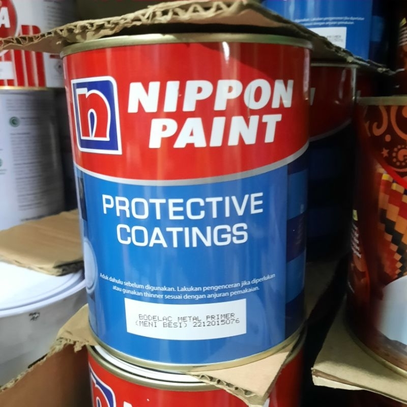 Cat Meni Besi Nippon Merah atau Hijau 1kg / Nippon Paint