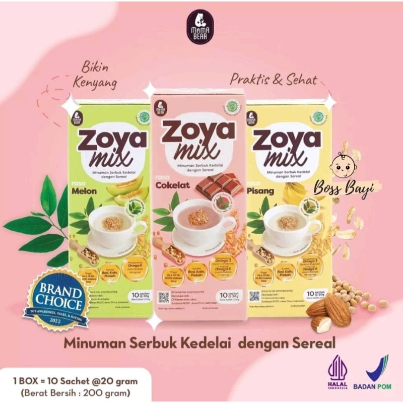 MAMA BEAR ZOYA MIX Minuman Serbuk Kedelai dan Sereal Pelancar Asi