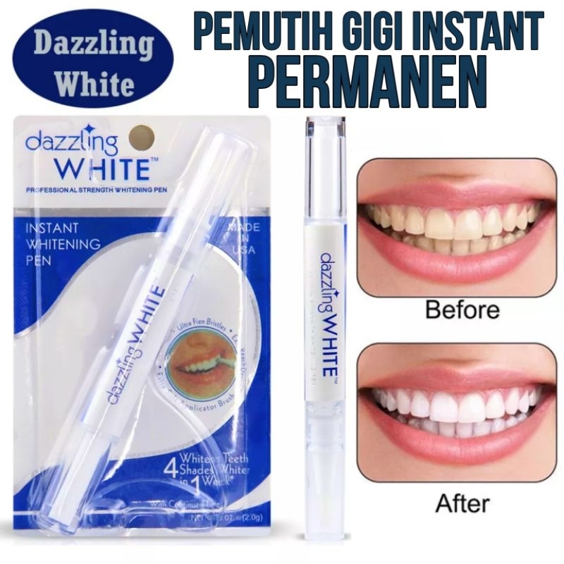 Dazzling White Pen Permanen Memutihkan Gigi Pemutih Gigi Instan Ampuh Original 100%