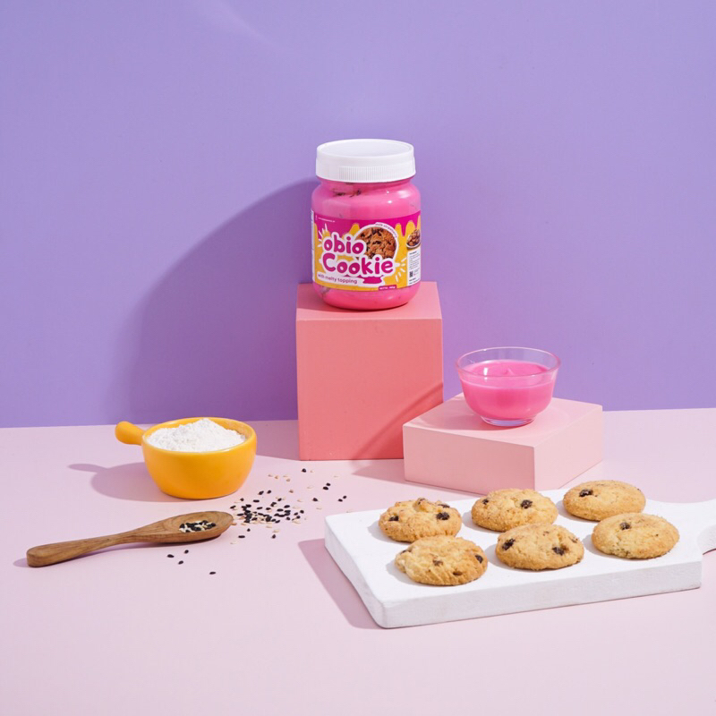 OBIO COOKIE - Cookies with Melty Chocolate, Snack Cookies Jar, Snacktok Lumer HALAL Produk Lokal