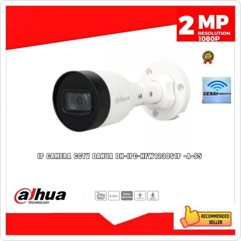 Dahua IP Camera 2 Mp Support POE/ Onvit